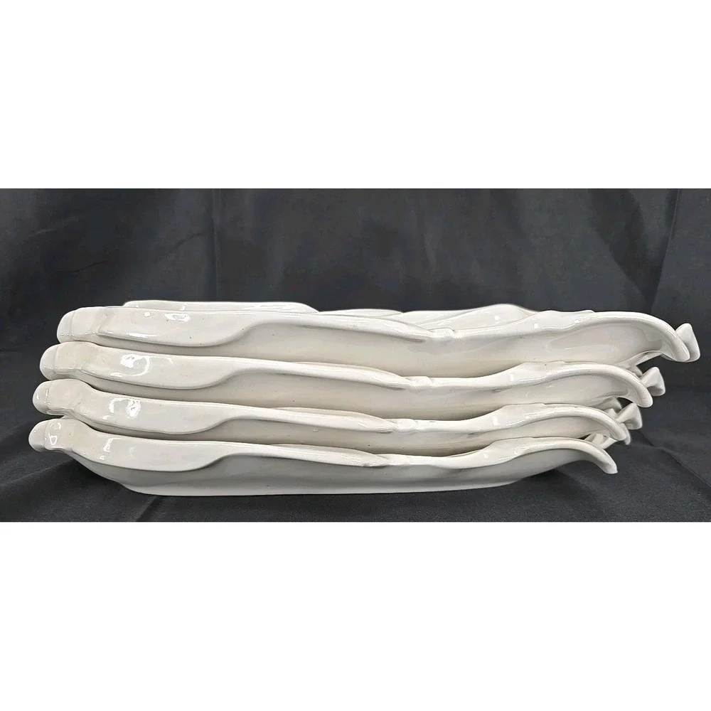 VINTAGE Corn on the Cob Porcelain Serving Bowl set‎ of 4 MADE IN USA!